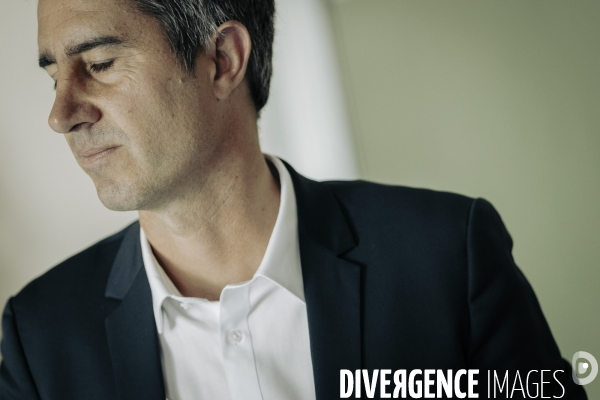 Déplacement de François Ruffin en Normandie.
