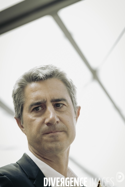 Déplacement de François Ruffin en Normandie.