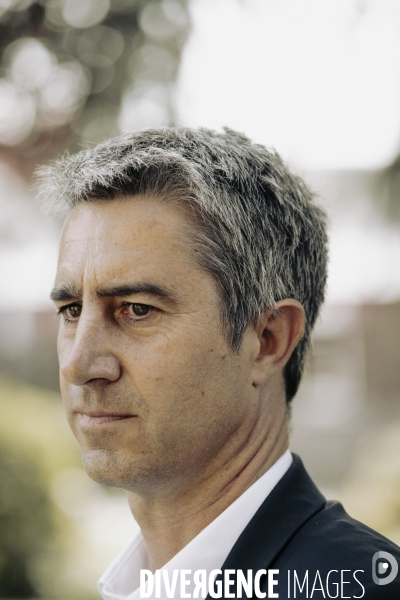 Déplacement de François Ruffin en Normandie.