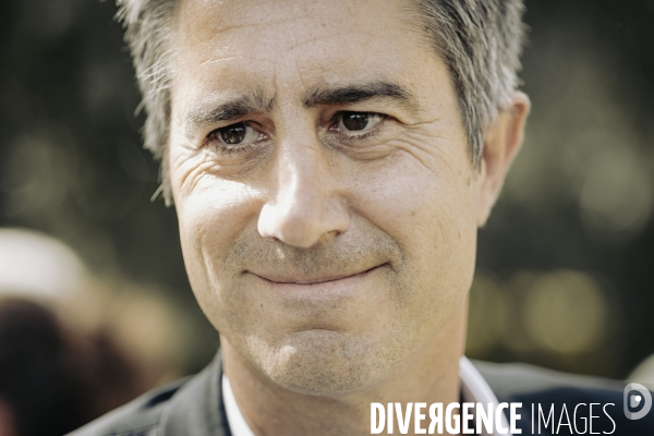 Déplacement de François Ruffin en Normandie.