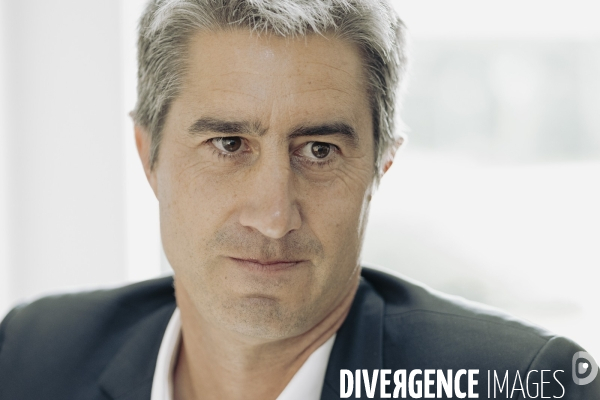 Déplacement de François Ruffin en Normandie.