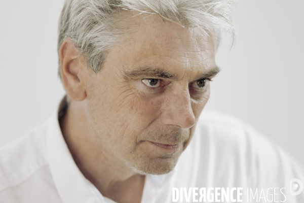Déplacement de François Ruffin en Normandie.