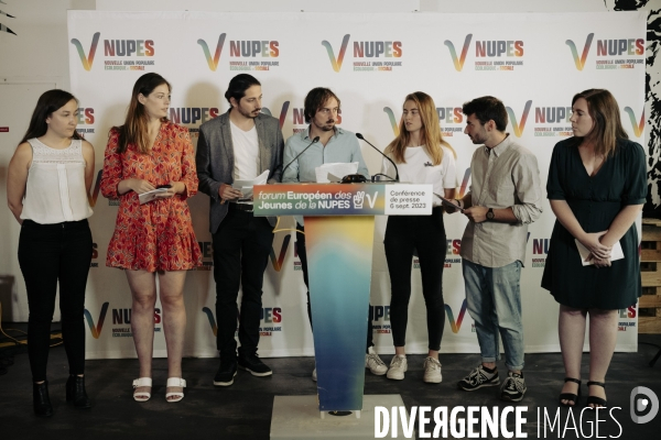 Conférence de presse des jeunes NUPES.