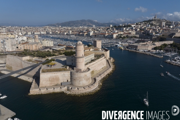 Vue aérienne de Marseille