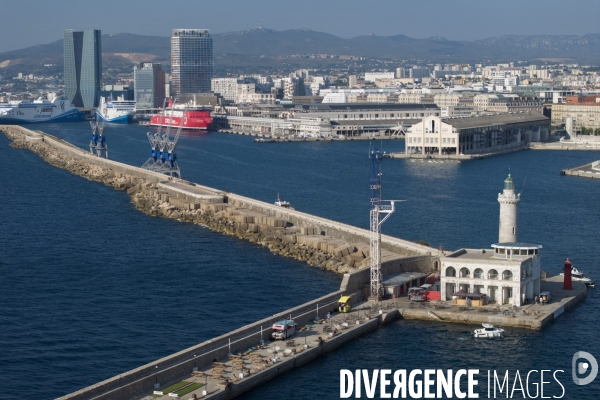 Vue aérienne de Marseille