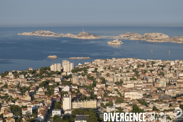 Vue aérienne de Marseille