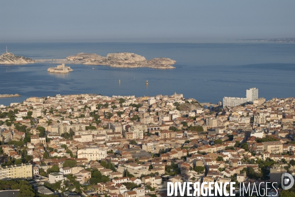 Vue aérienne de Marseille