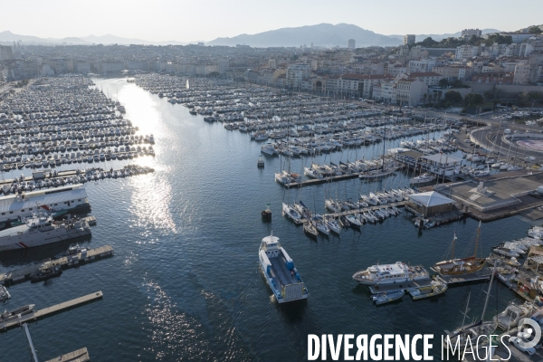 Vue aérienne de Marseille
