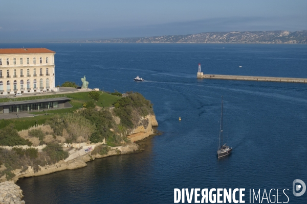 Vue aérienne de Marseille