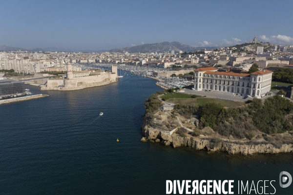 Vue aérienne de Marseille
