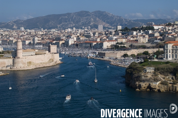Vue aérienne de Marseille