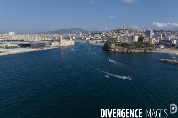 Vue aérienne de Marseille