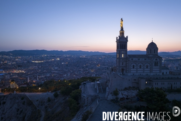 Vue aérienne de Marseille