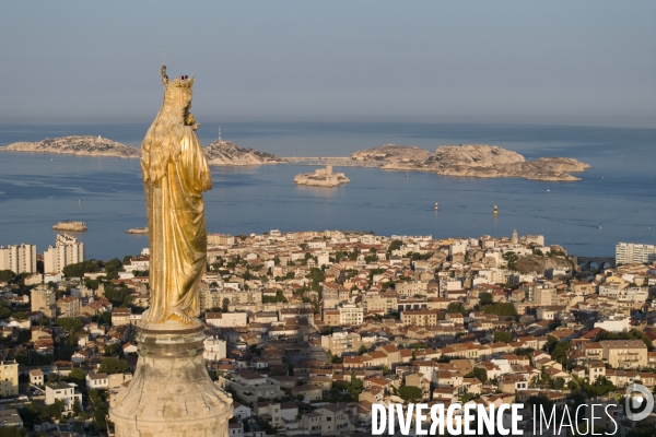 Vue aérienne de Marseille