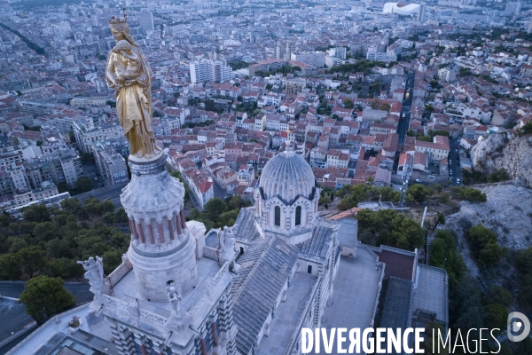 Vue aérienne de Marseille