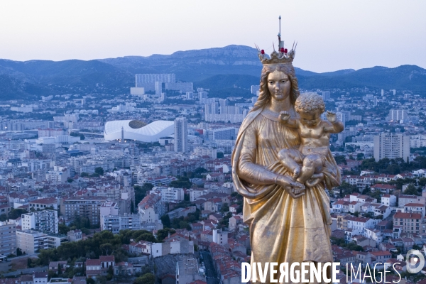 Vue aérienne de Marseille
