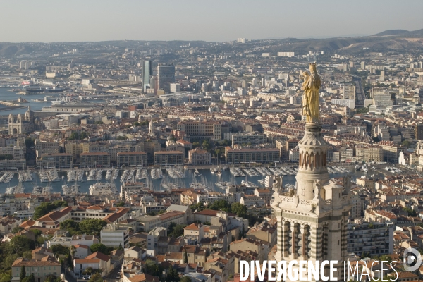 Vue aérienne de Marseille