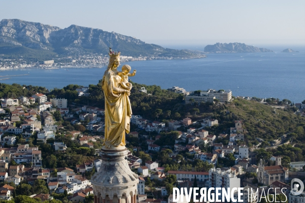 Vue aérienne de Marseille