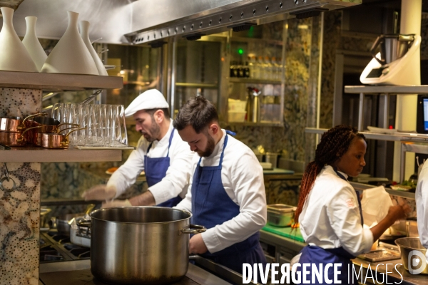 Mathilde L Ecotais et Thierry Marx au restaurant Onor