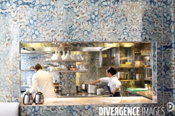 Mathilde L Ecotais et Thierry Marx au restaurant Onor