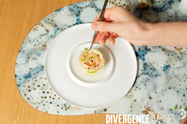 Mathilde L Ecotais et Thierry Marx au restaurant Onor