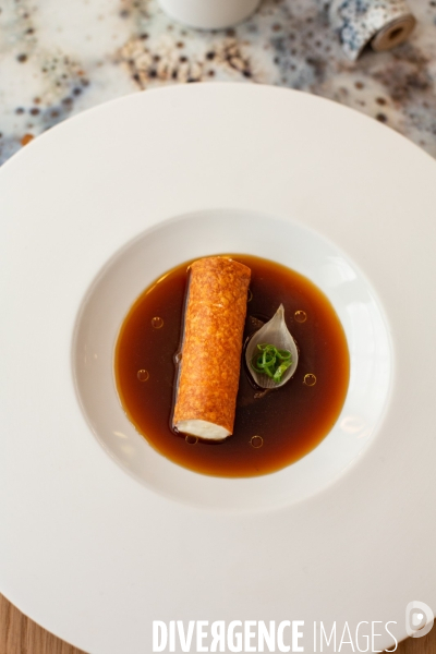 Mathilde L Ecotais et Thierry Marx au restaurant Onor