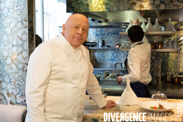 Mathilde L Ecotais et Thierry Marx au restaurant Onor