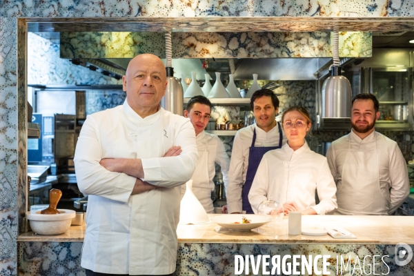 Mathilde L Ecotais et Thierry Marx au restaurant Onor