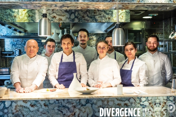Mathilde L Ecotais et Thierry Marx au restaurant Onor