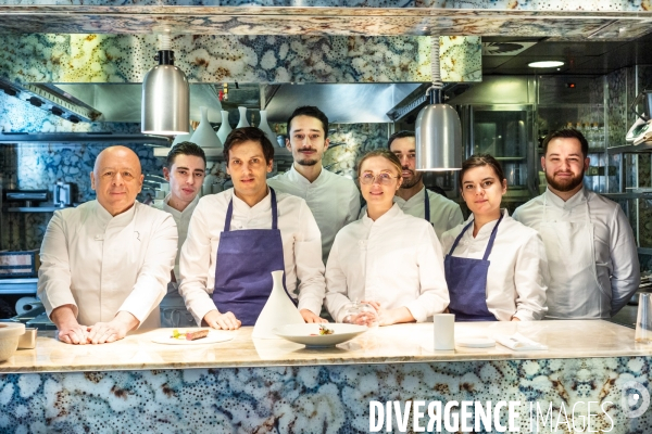 Mathilde L Ecotais et Thierry Marx au restaurant Onor
