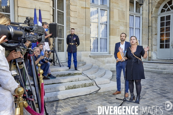 Mathilde Levy Elisabeth Borne reçoit Mathilde Panot et Manuel Bompard -LFI par Bruno ...