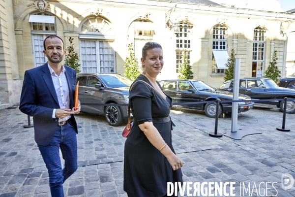 Mathilde Levy Elisabeth Borne reçoit Mathilde Panot et Manuel Bompard -LFI par Bruno ...