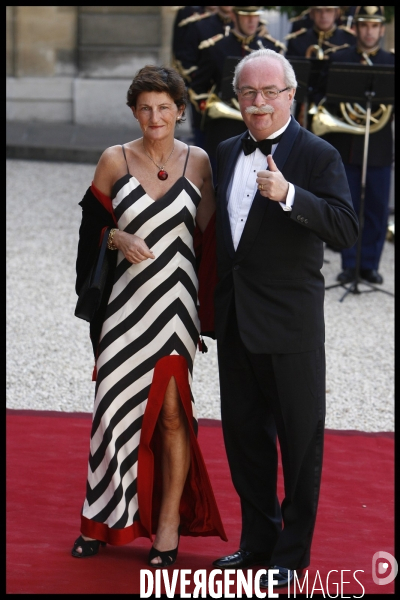 Diner officiel pour l emir du qatar a l elysee.