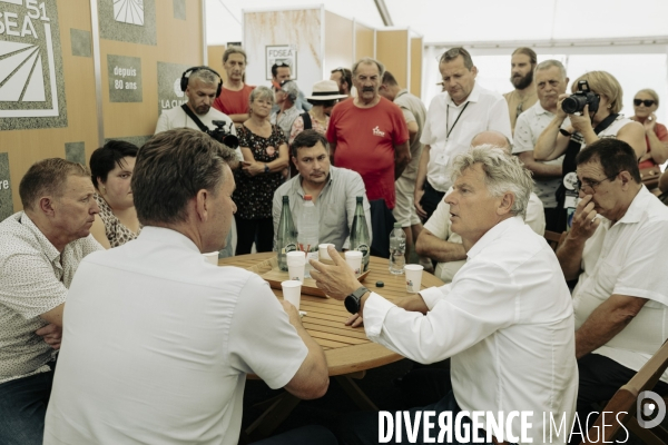 Déplacement de Fabien Roussel dans la Marne.