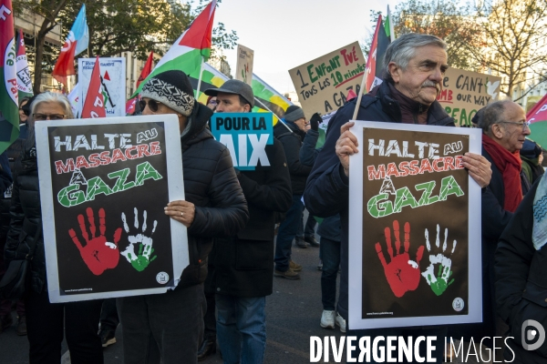 Manifestation pour les palestiniens