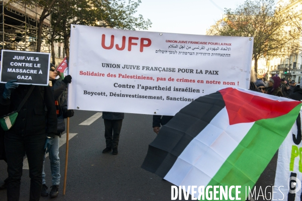 Manifestation pour les palestiniens