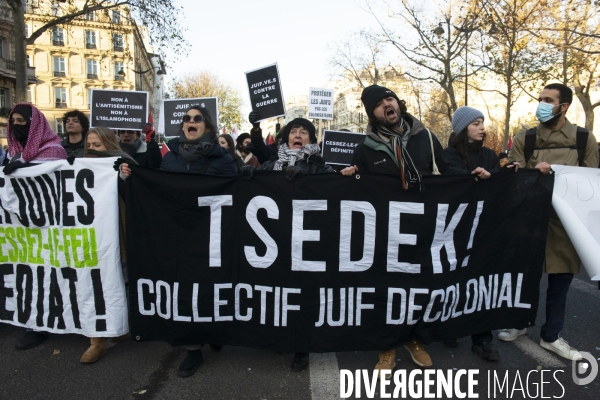 Manifestation pour les palestiniens