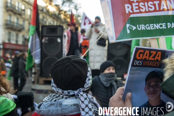 Manifestation pour les palestiniens