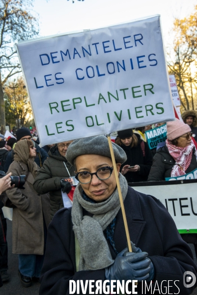Manifestation pour les palestiniens