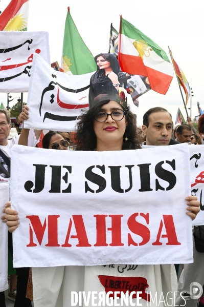 Marche pour le premier anniversaire de la mort de Mahsa Amini. 16 septembre 2023.
