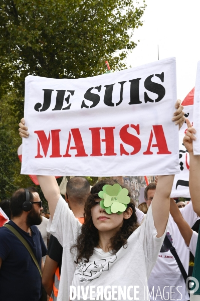 Marche pour le premier anniversaire de la mort de Mahsa Amini. 16 septembre 2023.