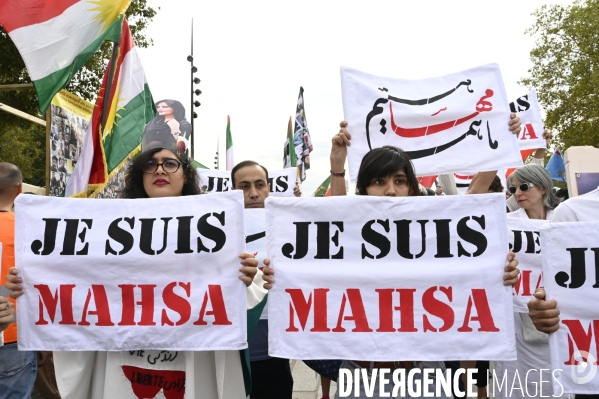 Marche pour le premier anniversaire de la mort de Mahsa Amini. 16 septembre 2023.