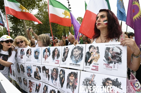 Marche pour le premier anniversaire de la mort de Mahsa Amini. 16 septembre 2023.