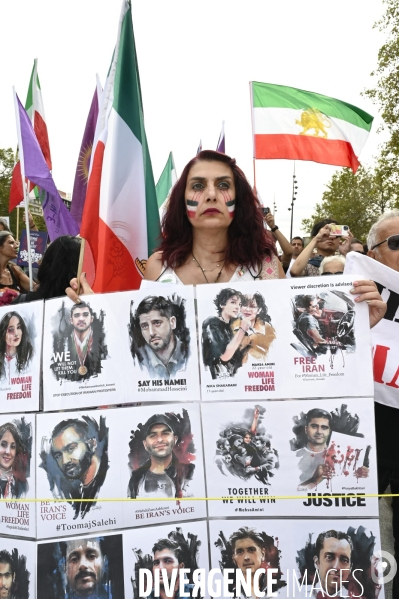 Marche pour le premier anniversaire de la mort de Mahsa Amini. 16 septembre 2023.