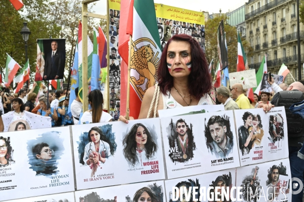 Marche pour le premier anniversaire de la mort de Mahsa Amini. 16 septembre 2023.