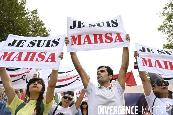 Marche pour le premier anniversaire de la mort de Mahsa Amini. 16 septembre 2023.