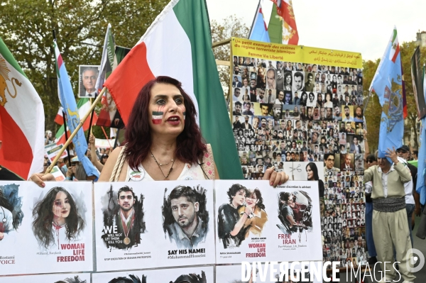 Marche pour le premier anniversaire de la mort de Mahsa Amini. 16 septembre 2023.