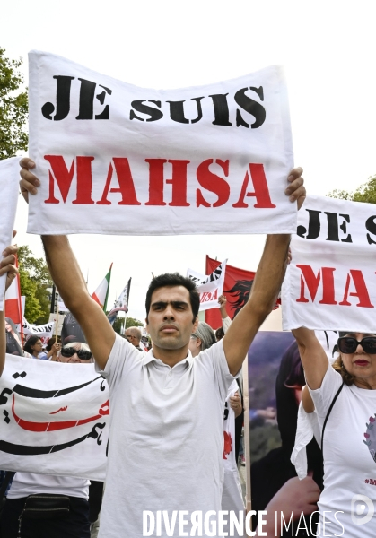 Marche pour le premier anniversaire de la mort de Mahsa Amini. 16 septembre 2023.