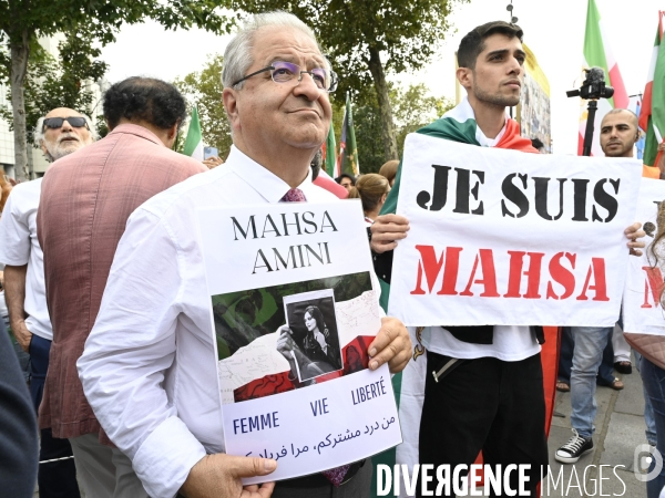 Marche pour le premier anniversaire de la mort de Mahsa Amini. 16 septembre 2023.