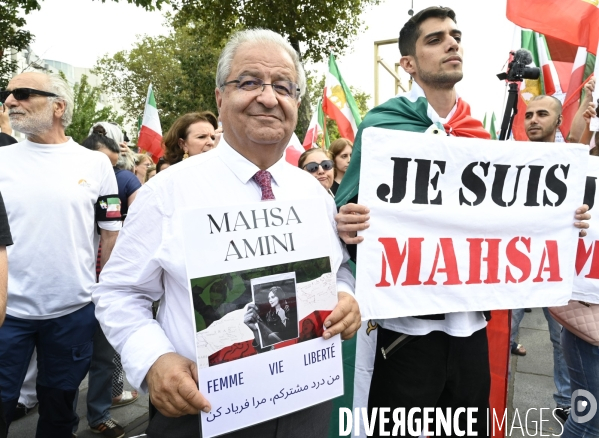 Marche pour le premier anniversaire de la mort de Mahsa Amini. 16 septembre 2023.